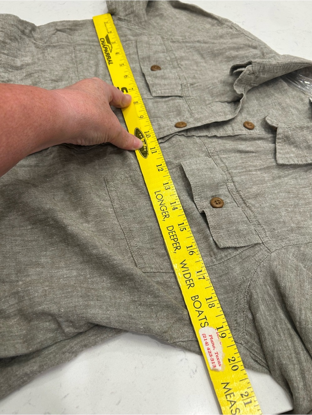 Duluth Trading Co Olive Utility Button-Up Jacket - Picture 6 of 7